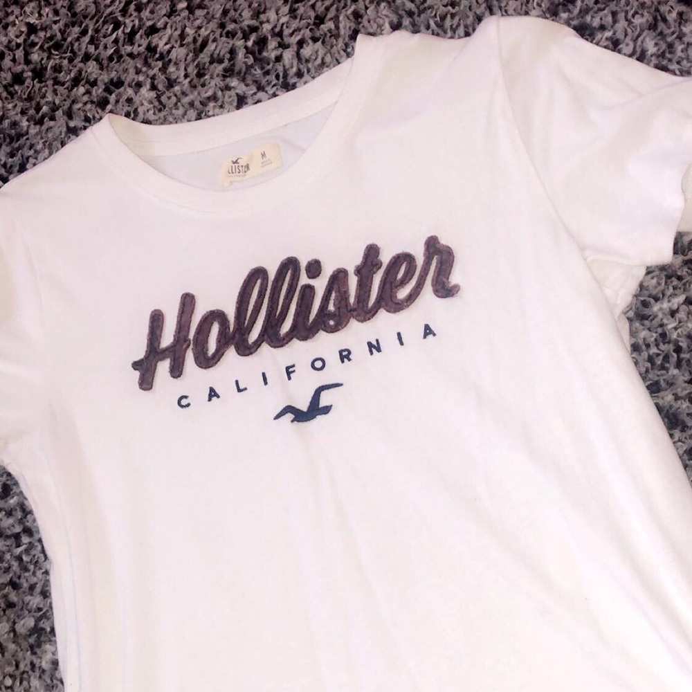 White Hollister Tee